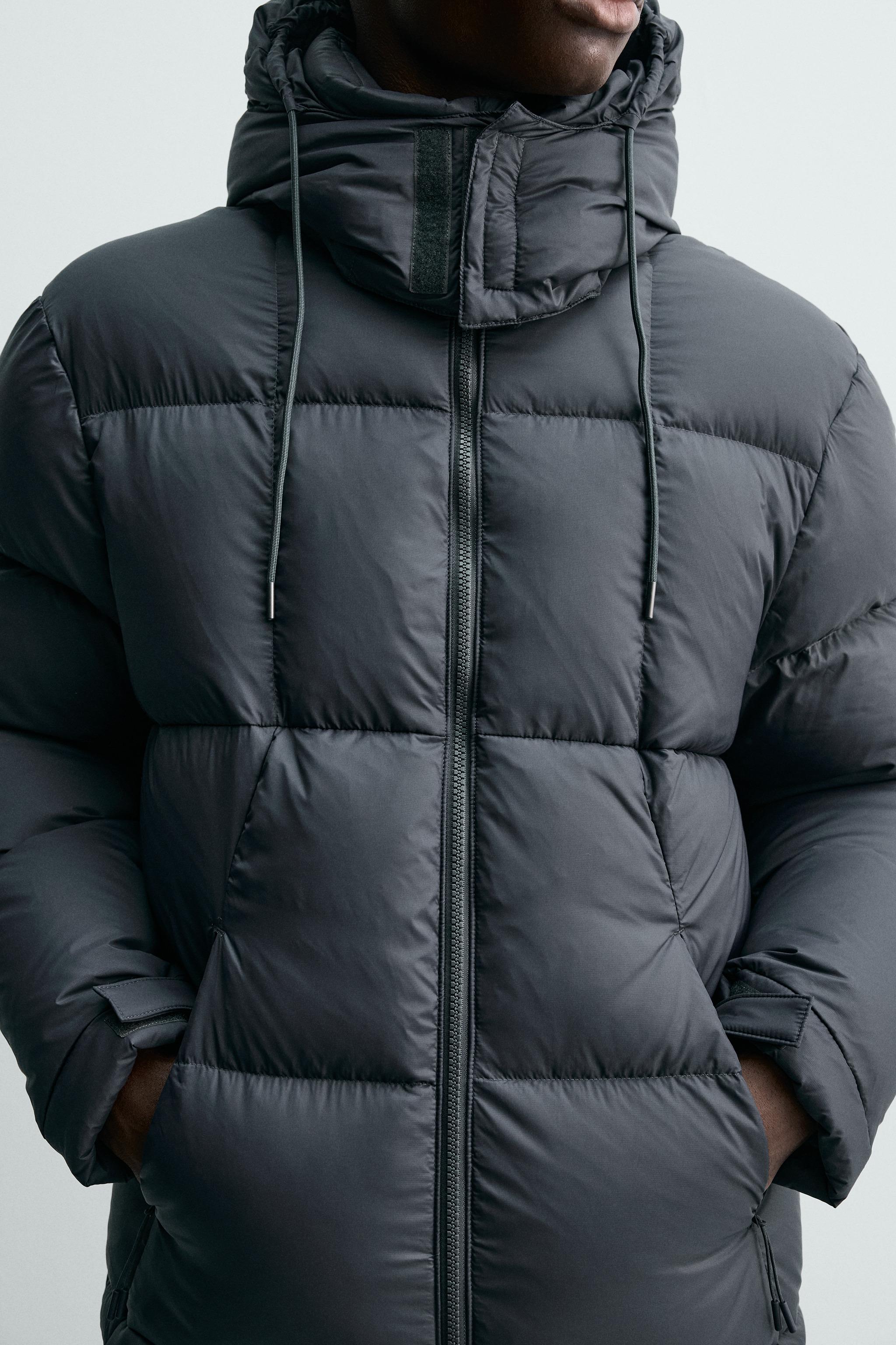 100% FEATHER WATER REPELLENT PUFFER JACKET